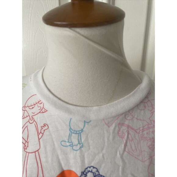 Nickelodeon Junior Womens Cropped T Shirt Large Cartoon Retro 90s - Picture 3 of 10